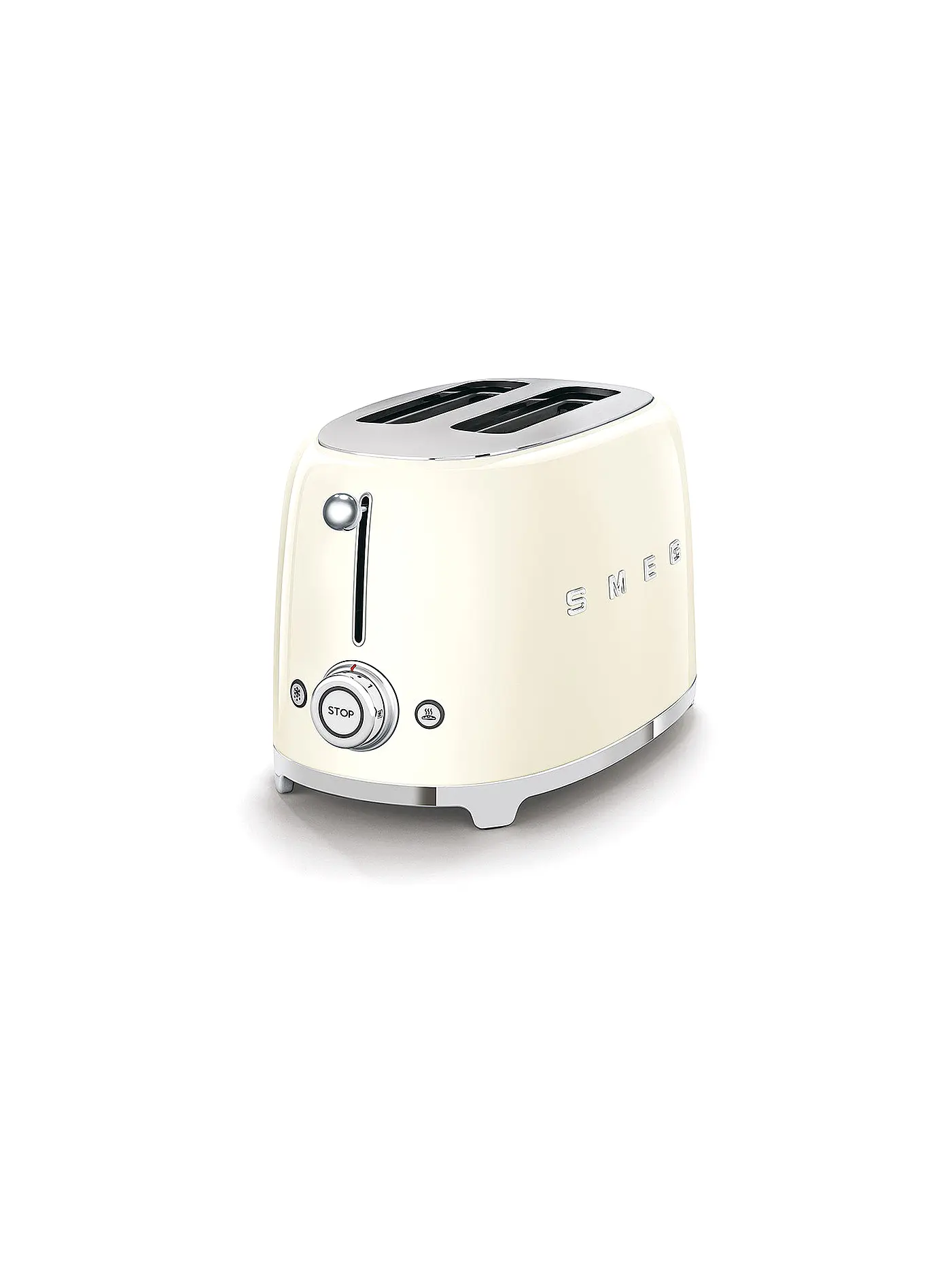 SMEG | 2 Schlitz Toaster 50‘s Retro Style Schwarz TSF01BLEU | creme